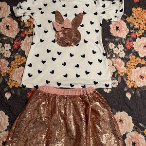 Beautiful Easter Boutique outfit size 10/12 EUC